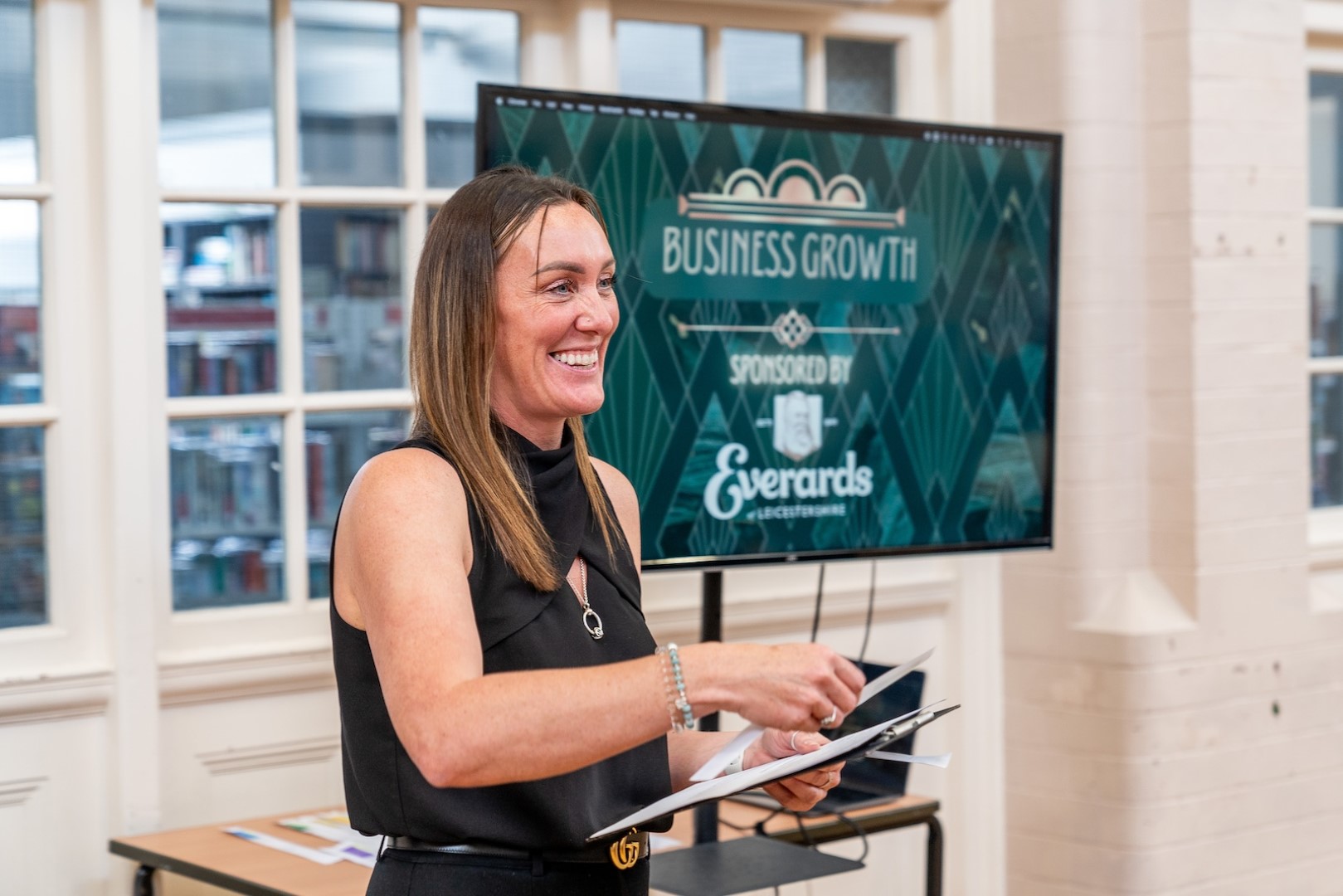 Jenny Cross, CEO of Cross Productions at the Niche Business Awards finalists event