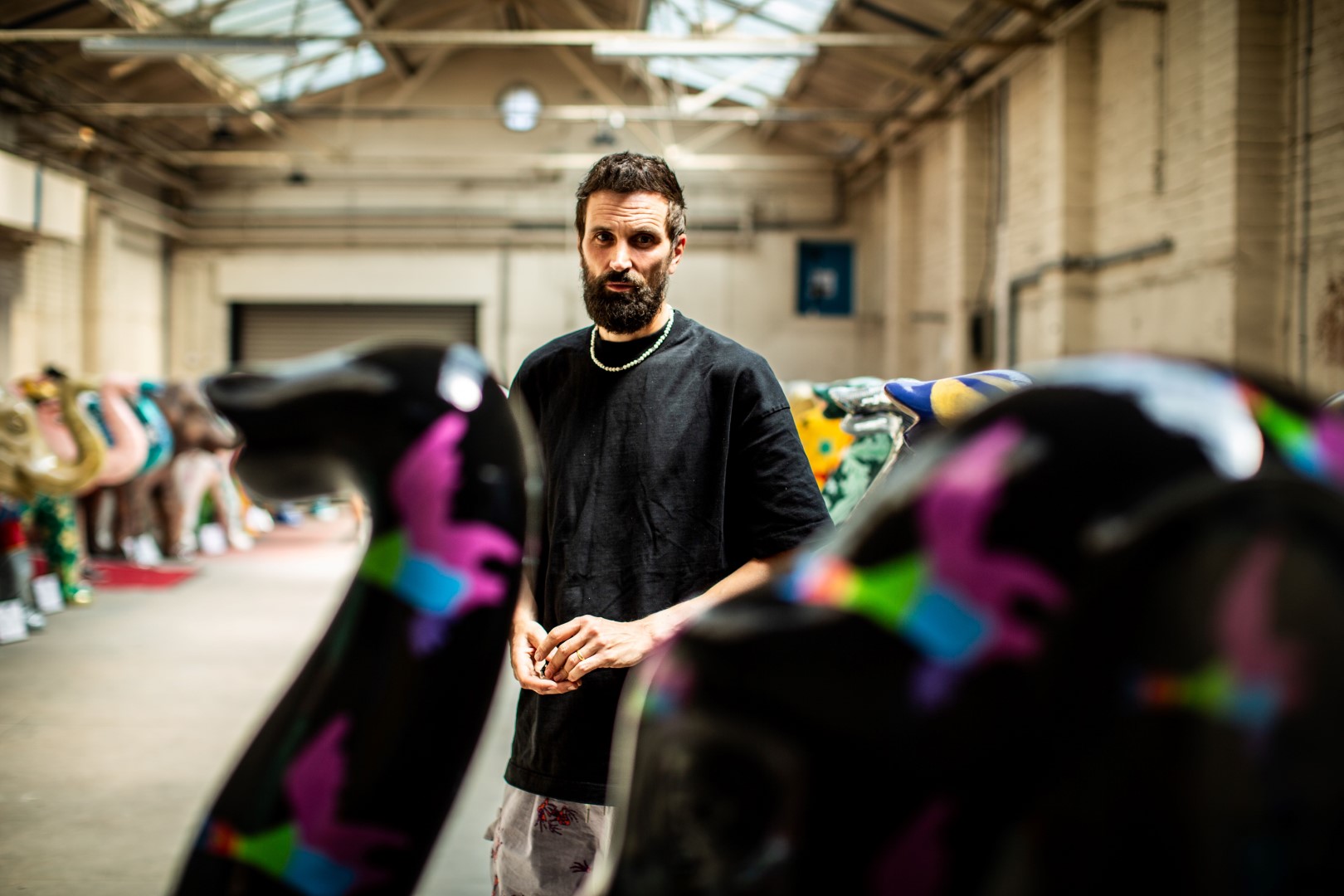 Kasabian star Serge Pizzorno designs elephant for Stomp Round Leicester art trail