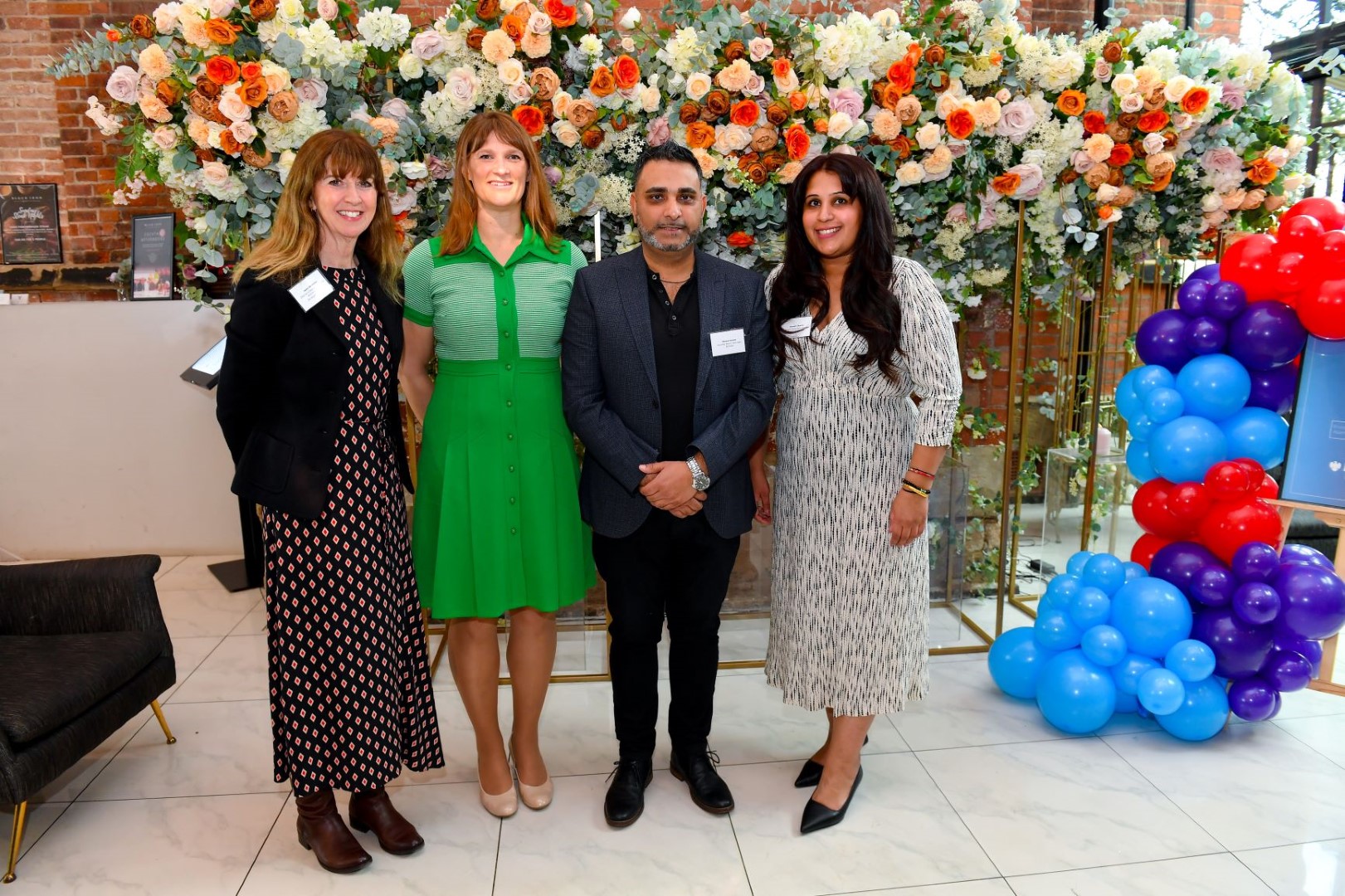 Helen Donnellan, director of Research Business and Innovation at DMU; Amanda Allen, Director of Barclays Eagle Labs UK; Nimesh Kanani of Barclays Leicester and Poonam Sharma, manager of Barclays Eagle Labs Leicester.