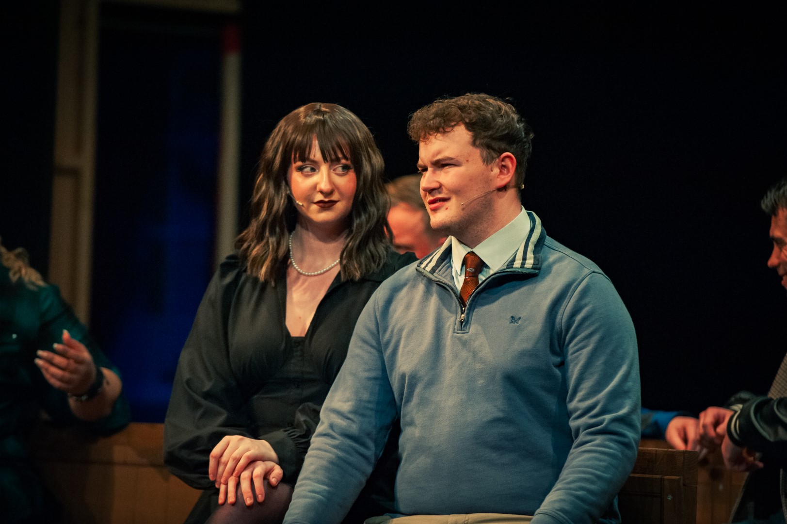 Natasha Ann Carr (Vivienne) and Ben Cusack (Warner). Photography by Poyner + Mee.