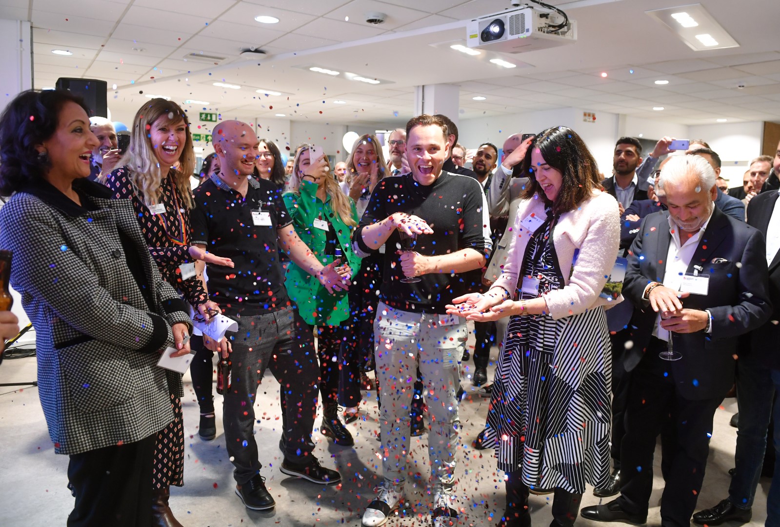 Every good launch event features a glitter confetti canon.